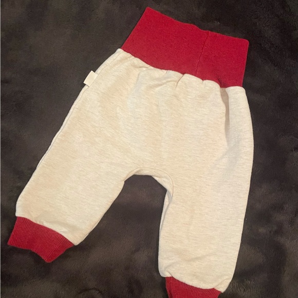 Rabbit & Bear Organic by Emily & Oliver sweatpants w/elastic waistband & ankles - Picture 4 of 6